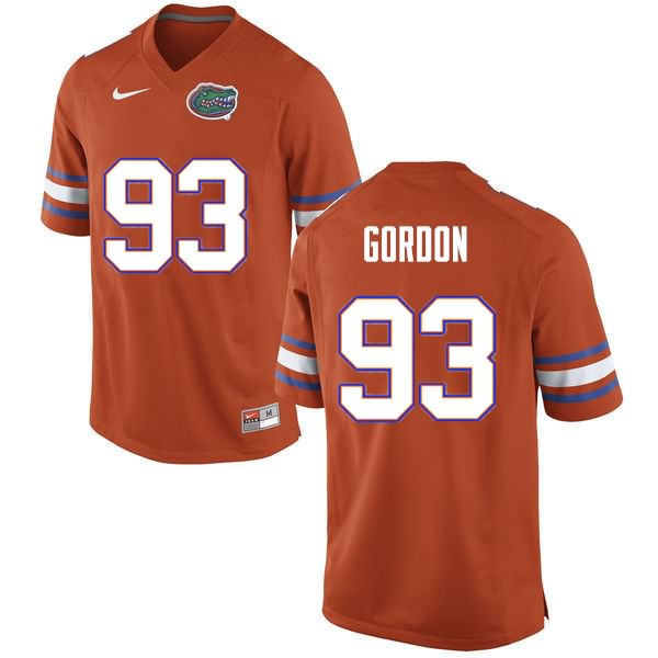 Men's NCAA Florida Gators Moses Gordon #93 Stitched Authentic Nike Orange College Football Jersey UBF5265KU